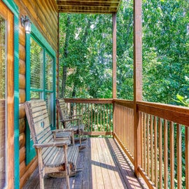 Mountain Memories' deck with views