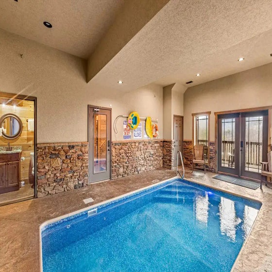 Peaceful Living's inviting indoor pool