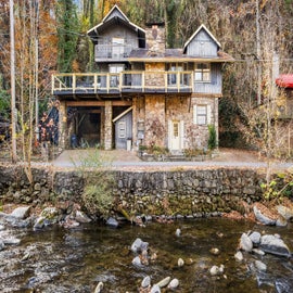 On the River's exterior and river shot